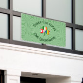 Gay Pride Ierland Canada Shamrock Vlag Personalise Spandoek (Buitenkant Gebouw)