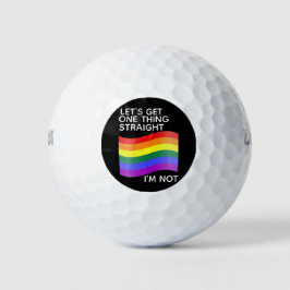 Gay Pride Ik ben niet hetero Golfballen