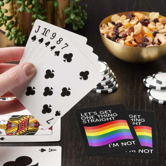 Gay Pride ik ben niet recht Citaat Pokerkaarten (Insitu)