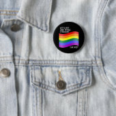 Gay Pride ik ben niet recht Citaat Ronde Button 5,7 Cm (In situ)