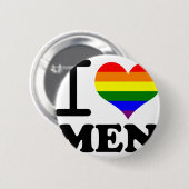 Gay Pride - Ik hou van mijn vriend Ronde Button 5,7 Cm (Voorkant /achterkant)
