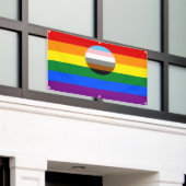 Gay Pride Inclusie Vlag Spandoek (Buitenkant Gebouw)
