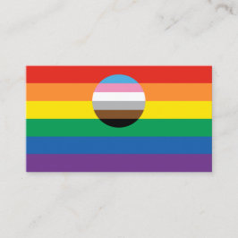 Gay Pride Inclusie Vlag Visitekaartje