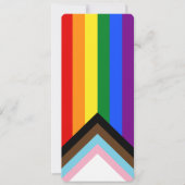 Gay Pride Intersection Rainbow Flag Notes Bladwijz (Voorkant)