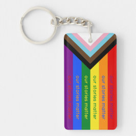 Gay Pride Intersection Rainbow Flag Sleutelhanger