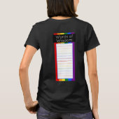 Gay Pride Intersection Rainbow Flag T-shirt (Achterkant)