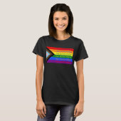 Gay Pride Intersection Rainbow Flag T-shirt (Voorkant volledig)