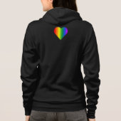 Gay Pride Jacket Women's Lesbian Love Track Jacket Hoodie (Achterkant)