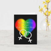 Gay Pride-kaarten - Aangepaste Rainbow Love-kaarte Kaart (Gele Bloem)