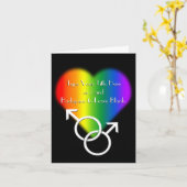 Gay Pride-kaarten - Aangepaste Rainbow Love-kaarte Kaart (Gele Bloem)