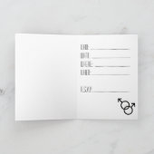 Gay Pride Kaarten Same-Sex Love Invitations & Kaar (Binnen)