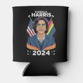 Gay Pride Kamala Harris 2024 Vice President LGBTQ+ Blikjeskoeler (Voorkant)