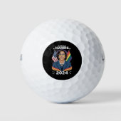 Gay Pride Kamala Harris 2024 Vice President LGBTQ+ Golfballen (Voorkant)