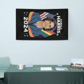 Gay Pride Kamala Harris 2024 Vice President LGBTQ+ Spandoek (Beurs)