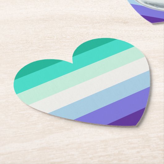 Gay Pride Kartonnen Onderzetters (Gekanteld)