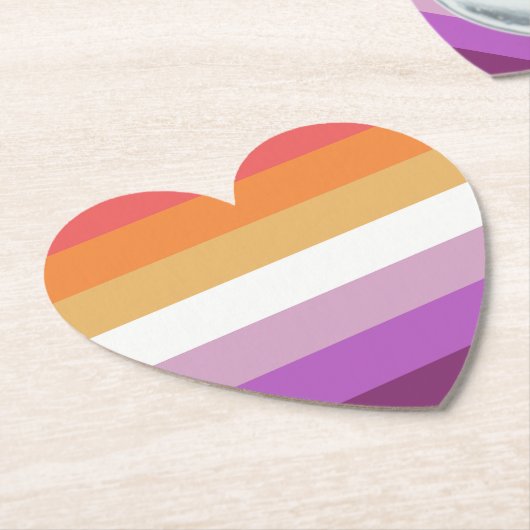 Gay Pride Kartonnen Onderzetters (Gekanteld)