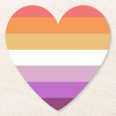 Gay Pride Kartonnen Onderzetters (Voorkant)