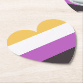 Gay Pride Kartonnen Onderzetters (Gekanteld)