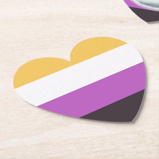 Gay Pride Kartonnen Onderzetters (Gekanteld)