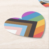 Gay Pride Kartonnen Onderzetters (Gekanteld)