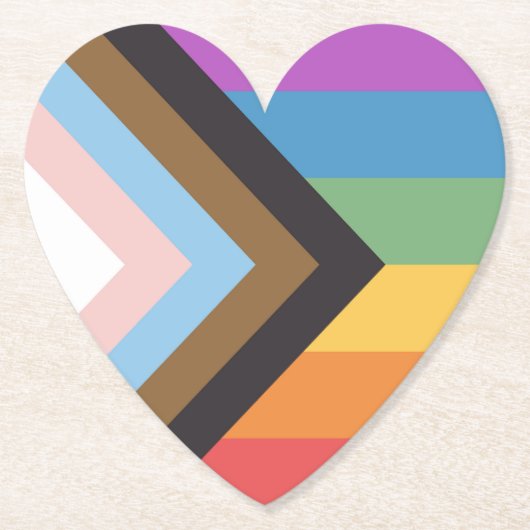 Gay Pride Kartonnen Onderzetters (Voorkant)