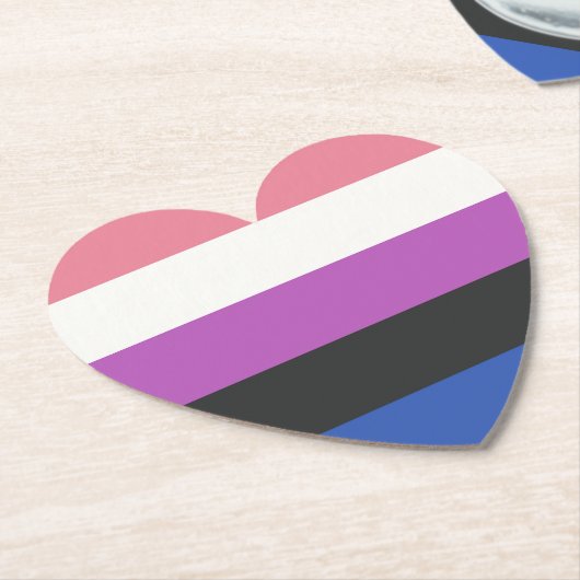 Gay Pride Kartonnen Onderzetters (Gekanteld)