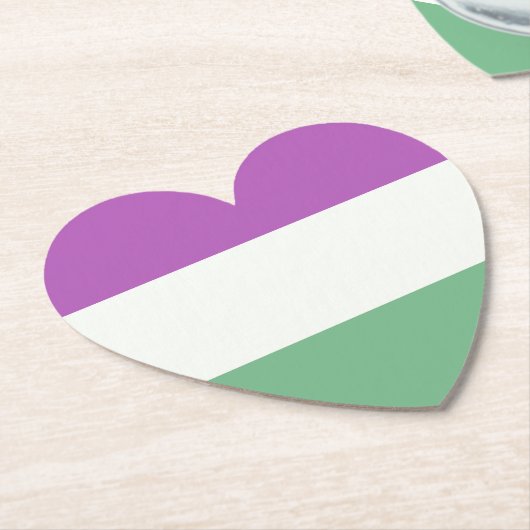 Gay Pride Kartonnen Onderzetters (Gekanteld)