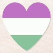 Gay Pride Kartonnen Onderzetters (Voorkant)