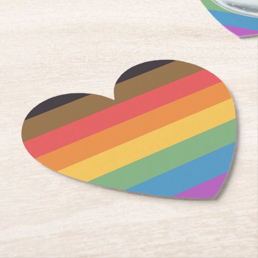 Gay Pride Kartonnen Onderzetters (Gekanteld)