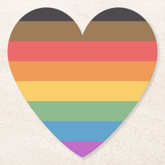 Gay Pride Kartonnen Onderzetters (Voorkant)