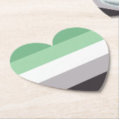 Gay Pride Kartonnen Onderzetters (Gekanteld)