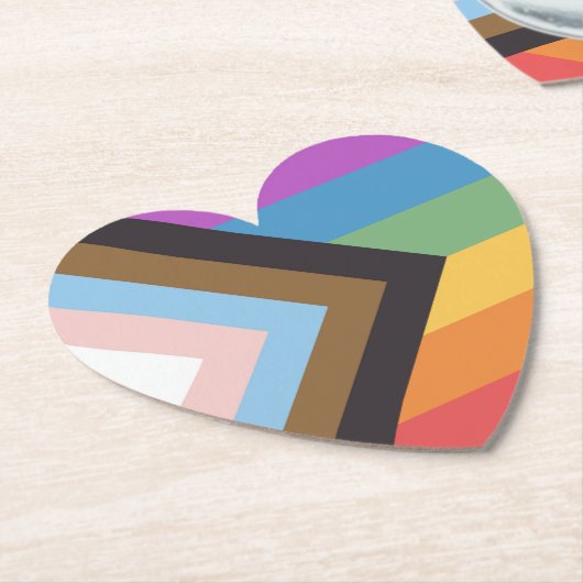 Gay Pride Kartonnen Onderzetters (Gekanteld)