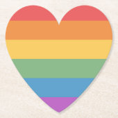 Gay Pride Kartonnen Onderzetters (Voorkant)