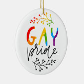 Gay Pride Keramisch Ornament (Rechts)