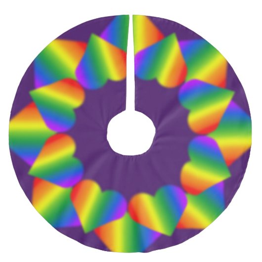 Gay Pride-kerstboom Rok-regenboogliefdesdecor Kerstboom Rok (Voorkant)