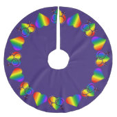 Gay Pride-kerstboom Rok-regenboogliefdesdecor Kerstboom Rok (Voorkant)