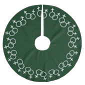 Gay Pride kerstboom Skirt Same-Sex Love Decor Kerstboom Rok (Voorkant)