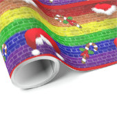 Gay Pride kerstcadeaubonnen Cadeaupapier (Rol Hoek)