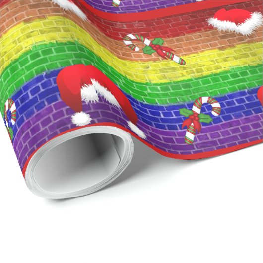 Gay Pride kerstcadeaubonnen Cadeaupapier (Rol Hoek)