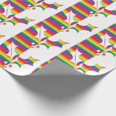 Gay Pride kerstHolly Cadeaupapier (Hoek)