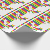 Gay Pride kerstHolly Cadeaupapier (Hoek)
