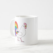 Gay Pride Kip Koffiemok (Voorkant links)