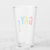 gay pride laden lgbt trans bier liefhebbers glas (Achterkant)