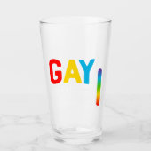 gay pride laden lgbt trans bier liefhebbers glas (Voorkant)