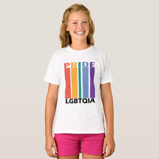 Gay Pride LBGTQIA Rainbow 1 T-shirt (Voorkant volledig)
