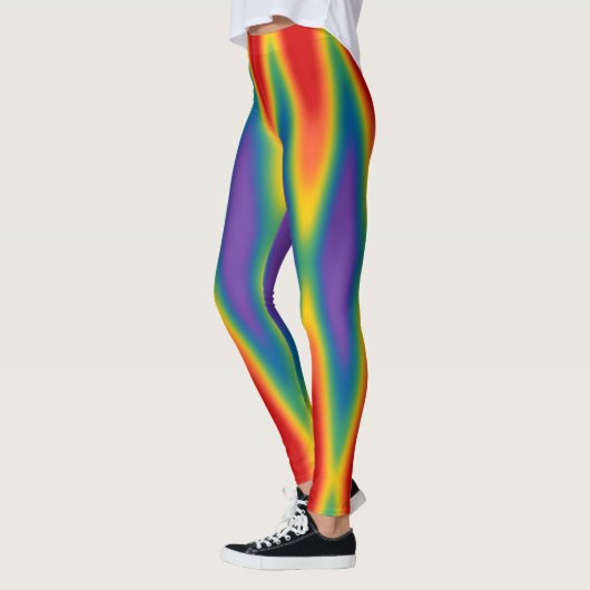 Gay Pride Leggings Rainbow Love Stretchy Pants (Links)