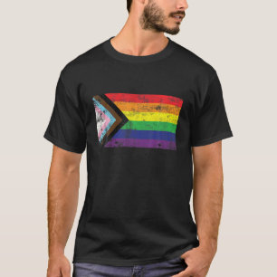 Gay Pride LGBQ Rainbow Flag transgender Proud All T-shirt