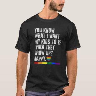Gay Pride LGBT Bewustzijn Ouders Moeder Vader Lesb T-shirt