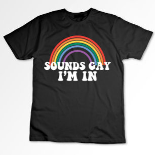 Gay Pride LGBT Geluiden Gay Ik Ben In Regenboog Ga T-shirt