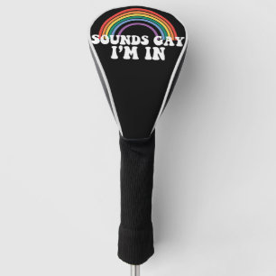 Gay Pride LGBT Geluiden Regenboog Gay Ik Ben In Ga Golfheadcover